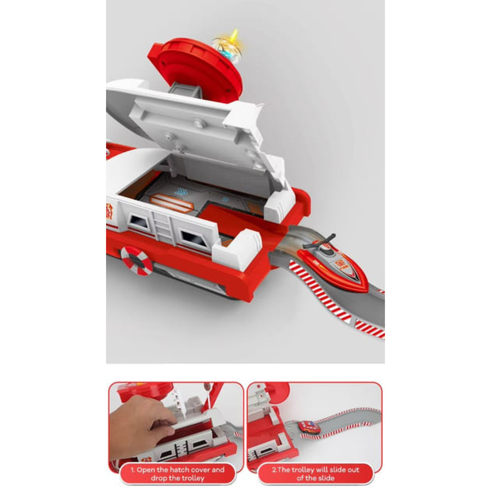 Корабль с машинками на батарейках 1:64 (660 A-247) - купить в